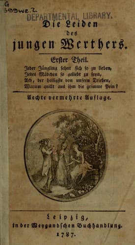 Cover of The Sorrows of Young Werther