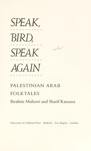 Cover of Speak, Bird, Speak Again